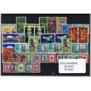 Syd Afrika Samling - 40 Stk. St/ust. 