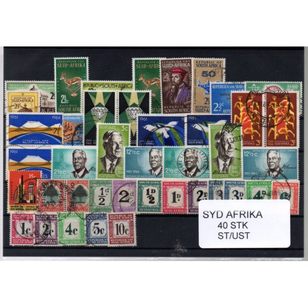 Syd Afrika Samling - 40 Stk. St/ust. 