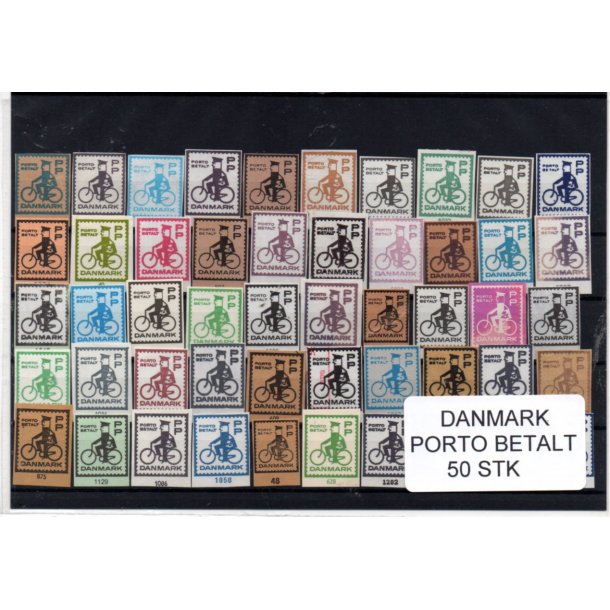 Danmark - Porto Betalt - Klip 50 Stk.