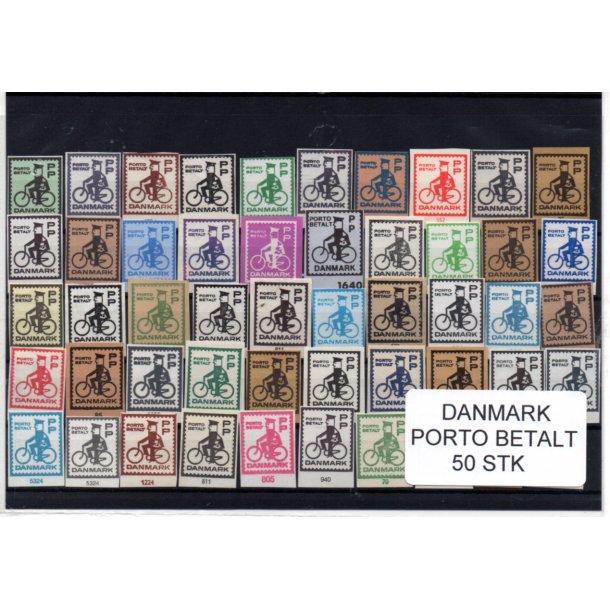Danmark - Porto Betalt - Klip 50 Stk.