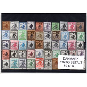 Danmark - Porto Betalt - Klip 50 Stk.