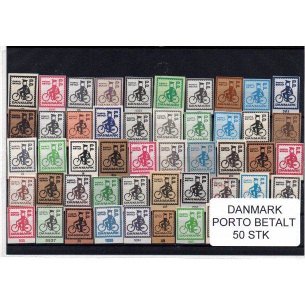Danmark - Porto Betalt - Klip 50 Stk.