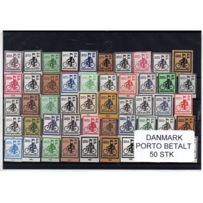 Danmark - Porto Betalt - Klip 50 Stk.