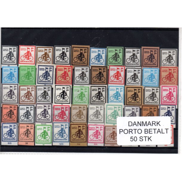 Danmark - Porto Betalt - Klip 50 Stk.