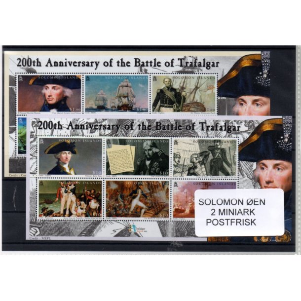 Solomon �er - 2 Miniark - Postfrisk