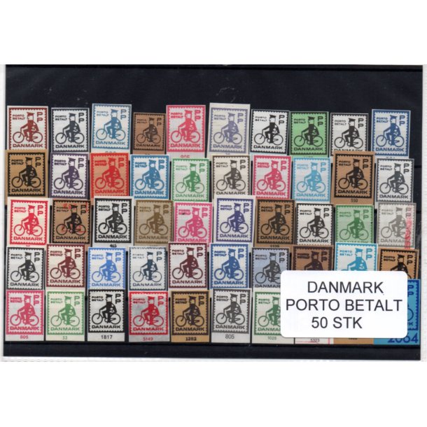 Danmark - Porto Betalt - Klip 50 Stk.