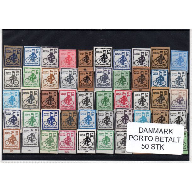 Danmark - Porto Betalt - Klip 50 Stk.