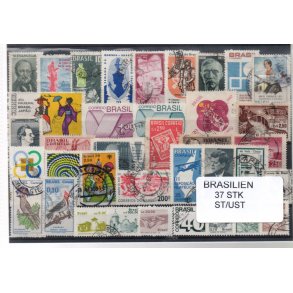 Brasilien Samling - 37 stk - Stemplet/Ustemplet