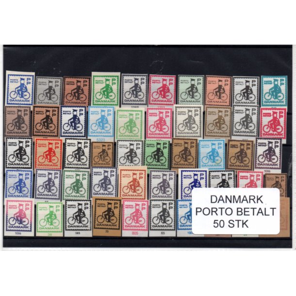 Danmark - Porto Betalt - Klip 50 Stk.