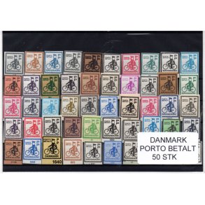 Danmark - Porto Betalt - Klip 50 Stk.
