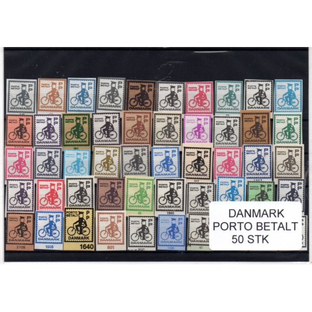 Danmark - Porto Betalt - Klip 50 Stk.