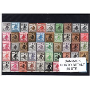 Danmark - Porto Betalt - Klip 50 Stk.