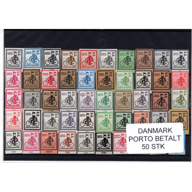 Danmark - Porto Betalt - Klip 50 Stk.