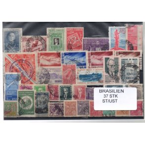 Brasilien Samling - 37 stk - Stemplet/Ustemplet