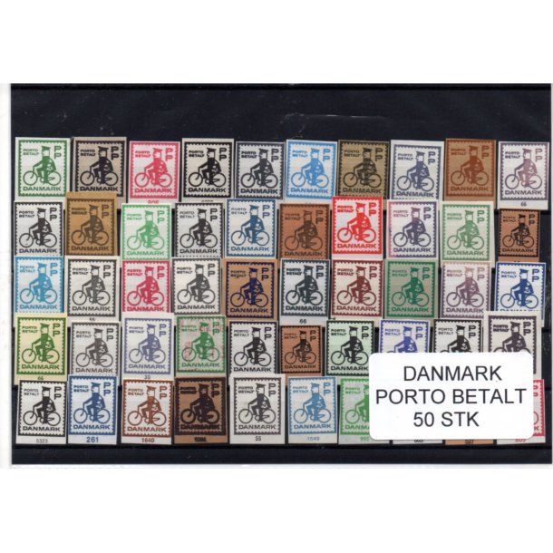 Danmark - Porto Betalt - Klip 50 Stk.