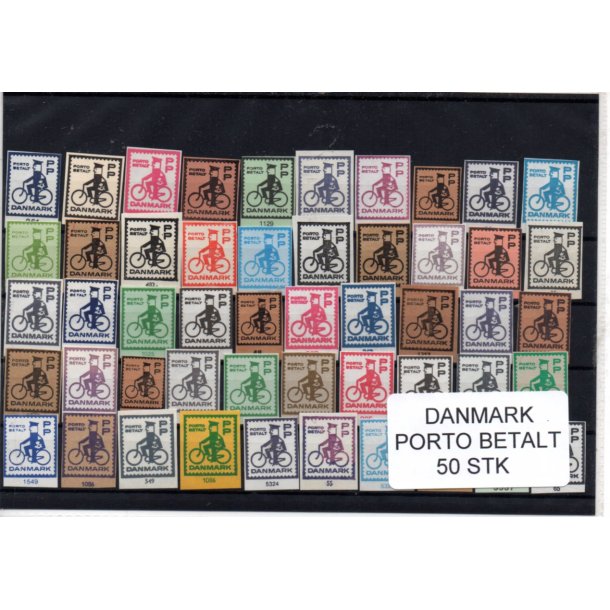 Danmark - Porto Betalt - Klip 50 Stk.