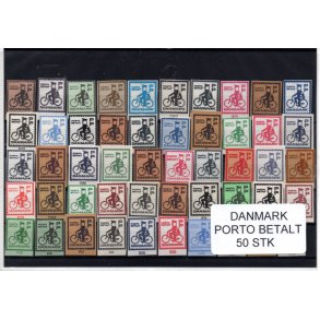 Danmark - Porto Betalt - Klip 50 Stk.