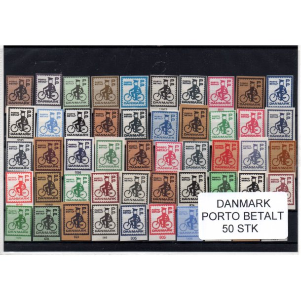 Danmark - Porto Betalt - Klip 50 Stk.