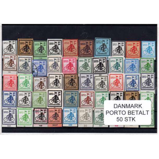 Danmark - Porto Betalt - Klip 50 Stk.