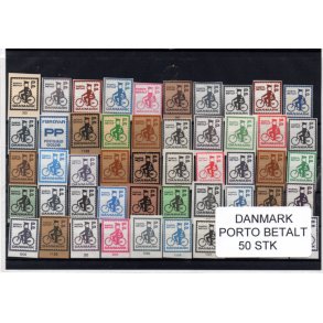 Danmark - Porto Betalt - Klip 50 Stk.