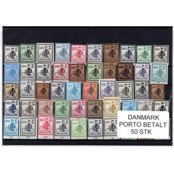 Danmark - Porto Betalt - Klip 50 Stk.
