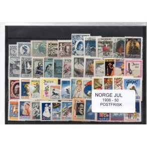 Norge Jul 1906 - 50 Postfrisk  