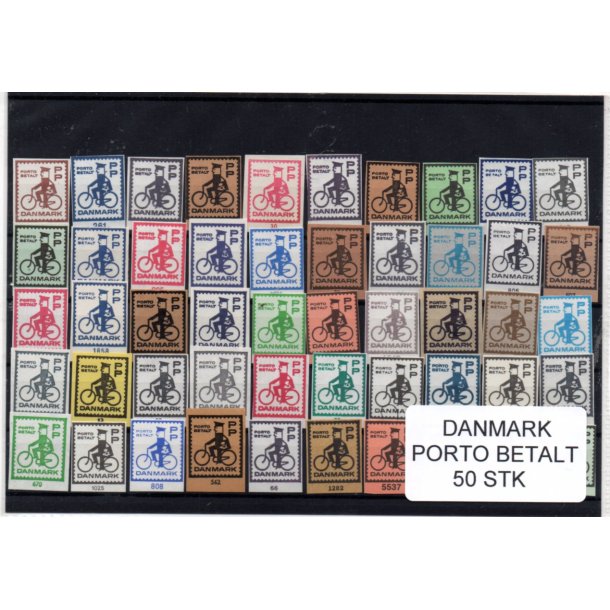 Danmark - Porto Betalt - Klip 50 Stk.