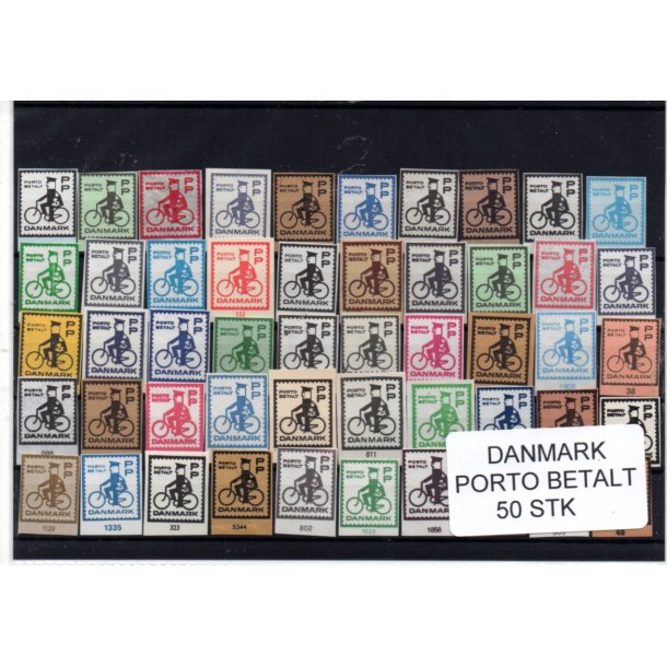 Danmark - Porto Betalt - Klip 50 Stk.