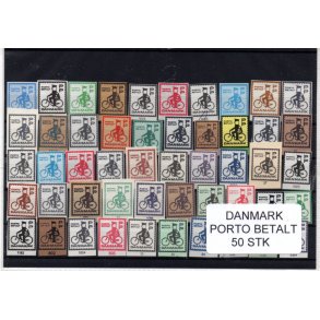 Danmark - Porto Betalt - Klip 50 Stk.