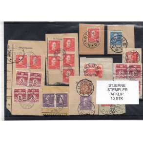 Stjernestempel Parti - 10 Stk. Afklip