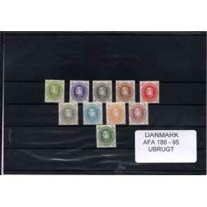 Danmark Samling - AFA 186 - 95 - Ubrugt
