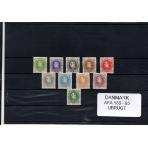Danmark Samling - AFA 186 - 95 - Ubrugt