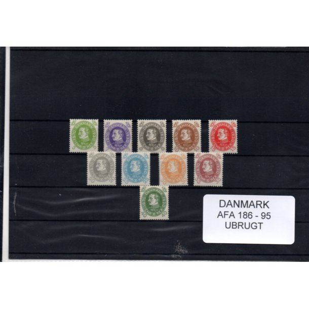 Danmark Samling - AFA 186 - 95 - Ubrugt
