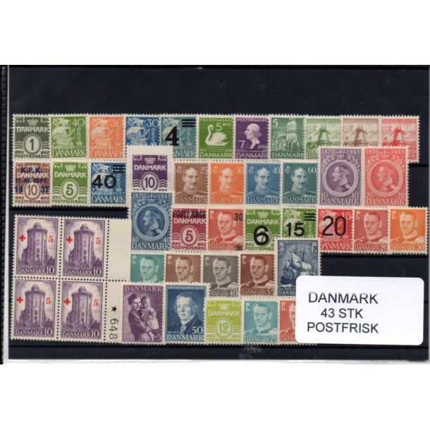 Danmark Samling - 43 Stk. Postfrisk
