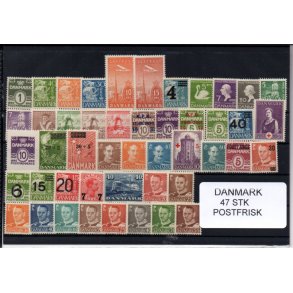 Danmark Samling - 47 Stk. Postfrisk