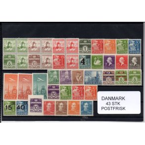 Danmark Samling - 43 Stk. Postfrisk