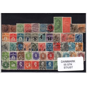 Danmark Samling - 55 Stk. Stemplet/Ustemplet