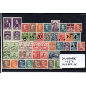 Danmark Samling - 46 Stk. Postfrisk