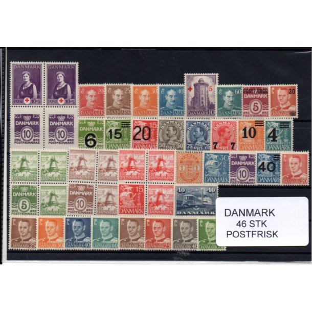 Danmark Samling - 46 Stk. Postfrisk