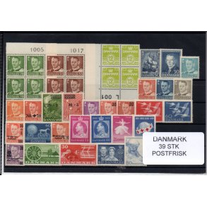 Danmark Samling - 39 Stk. Postfrisk
