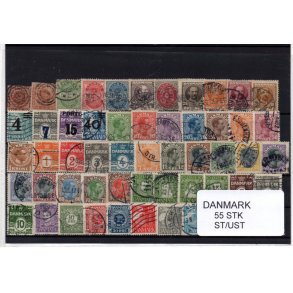 Danmark Samling - 55 Stk. Stemplet/Ustemplet