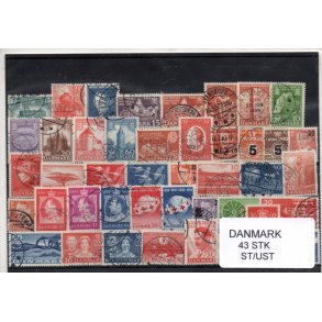 Danmark Samling - 43 Stk. Stemplet/Ustemplet
