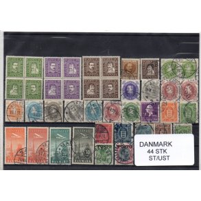 Danmark Samling - 44 Stk. Stemplet/Ustemplet