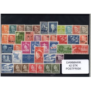 Danmark Samling - 42 Stk. Postfrisk