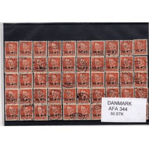 Danmark - 50 stk  AFA 344 - Stemplet