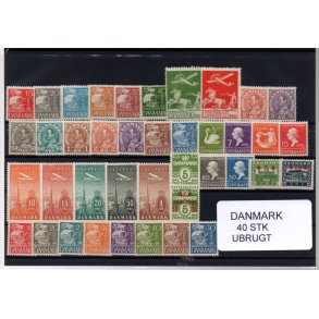 Danmark Samling - 40 Stk. Ubrugt