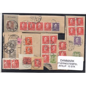 Stjernestempel Parti - 10 Stk. Afklip