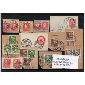 Stjernestempel Parti - 12 Stk. Afklip