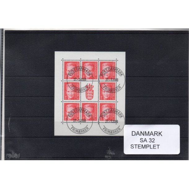 Danmark - Smark SA 32 - Stemplet