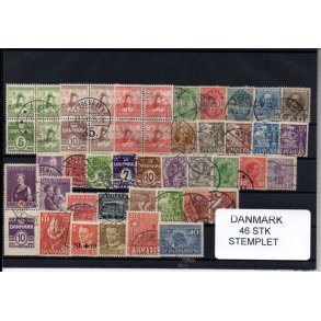 Danmark Samling - 46 Stk. Stemplet